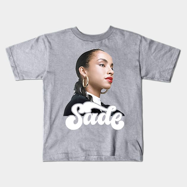 Sade // Retro 80s Style Fan Design Kids T-Shirt by DankFutura